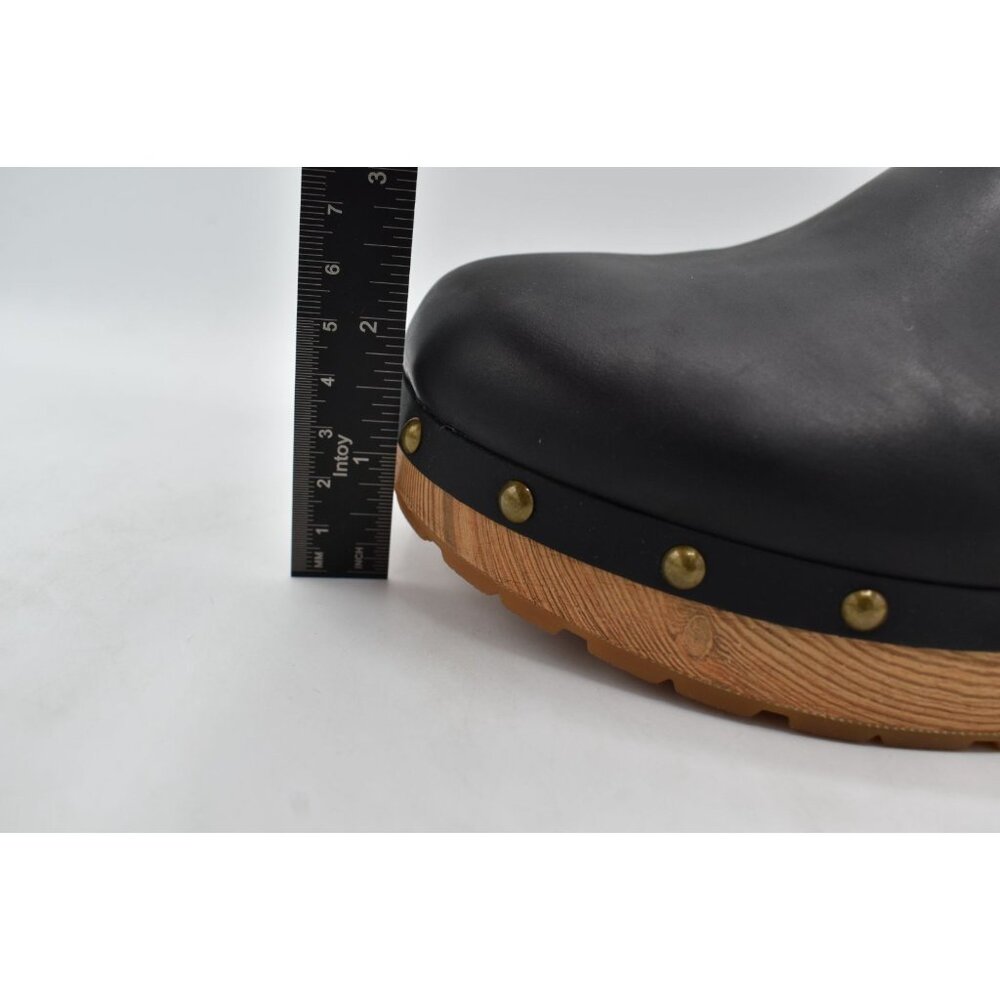 Kork‎ Ease Womens Size 11 Tilly Black Full Grain Leather Slip On Clogs Shoes - Picture 12 of 14